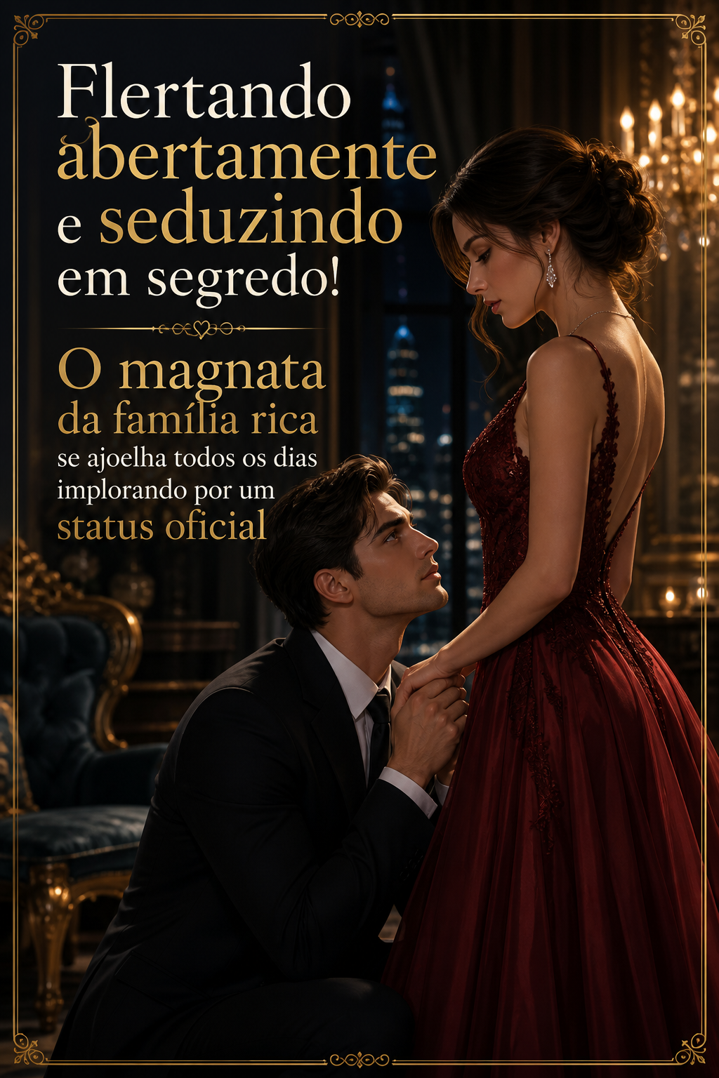 Flertando abertamente e seduzindo em segredo! O magnata da família rica se ajoelha todos os dias implorando por um status oficial